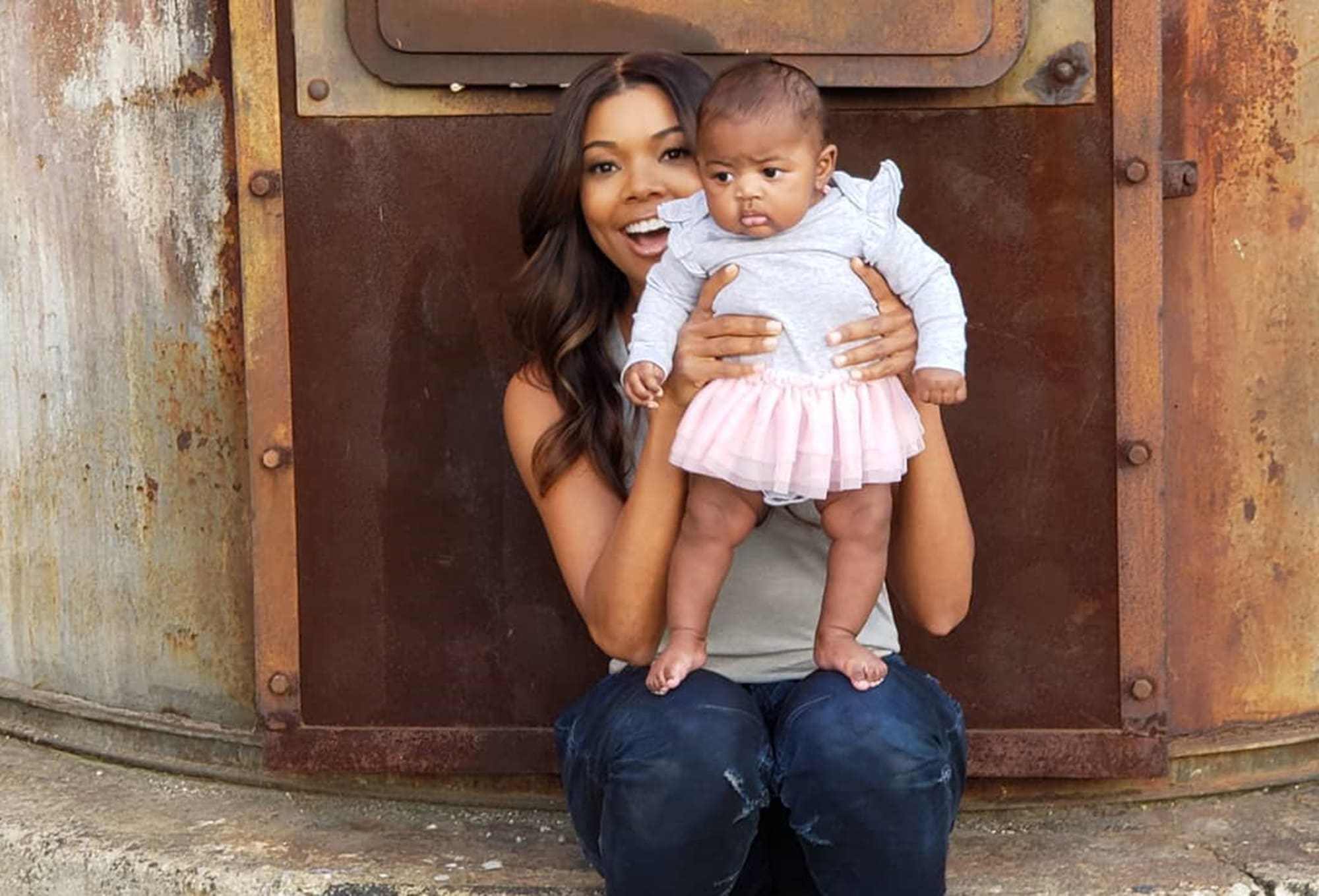 Gabrielle Union Feels Her Heart Melt After Baby Kaavia Poses Like A Pretty Ballerina ...