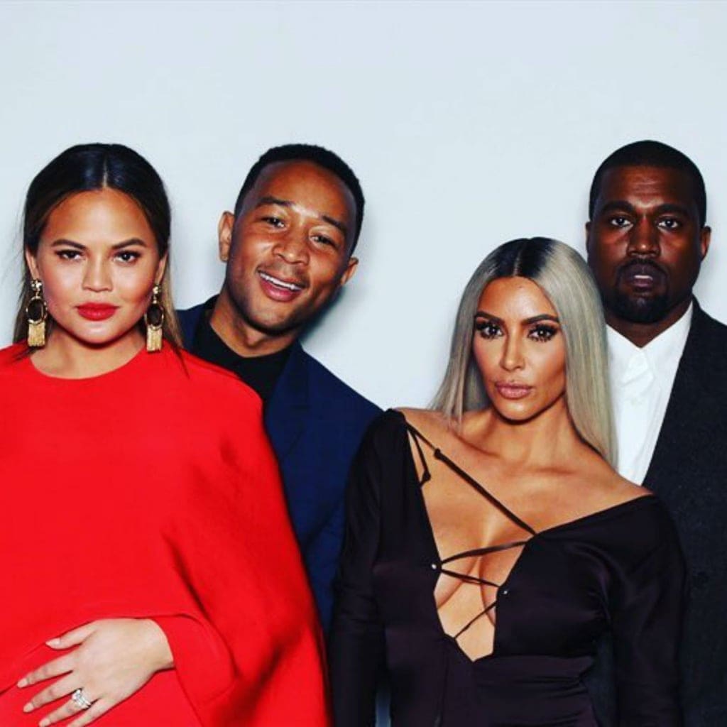 Chrissy Teigen, John Legend, Kanye West And Kim Kardashian Give Fans Double Date Vibes At John's Birthday Party - Check Out The Pics