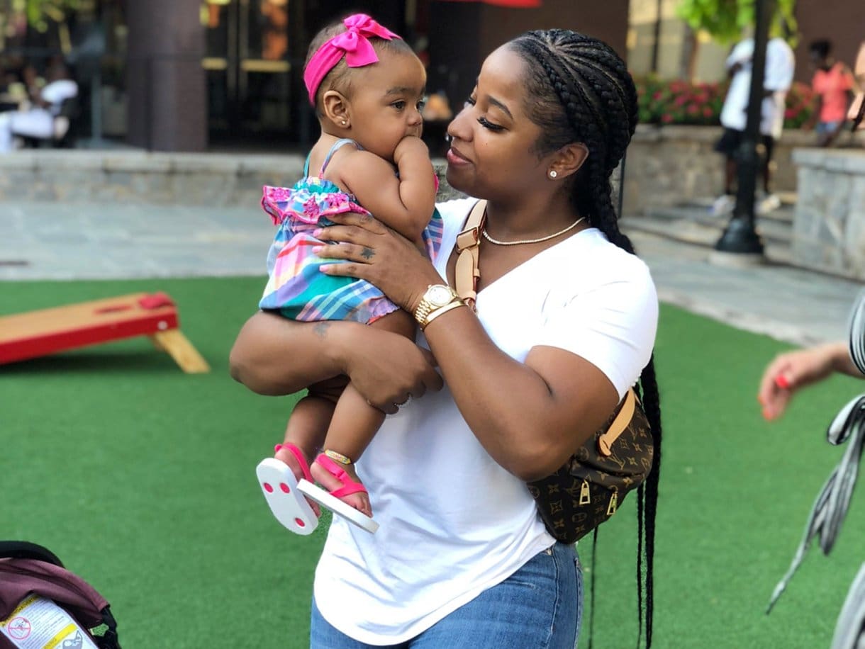 Toya Wright's Daughter Reign Rushing Is Teething And Was Not Having The Best Day During Ace Wells Tucker's Birthday Party - Check Out The Cute Pics; Heiress Harris & Karter Frost Are There As Well
