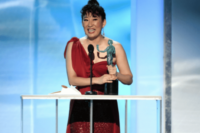 Sandra Oh Stuns In Red As She Wins SAG Award For 'Killing Eve' — Thanks Jamie Foxx For Encouragement