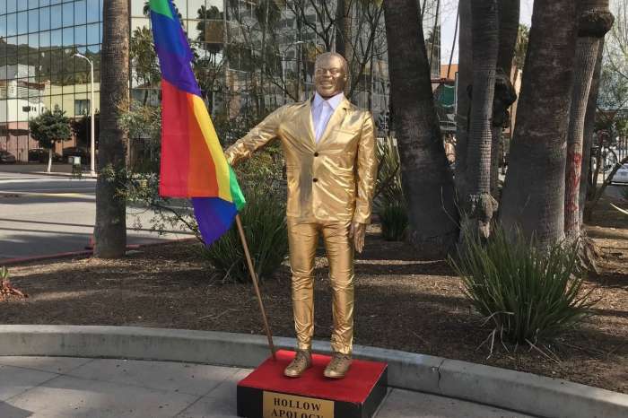 Statue Of Kevin Hart Holding A Rainbow Flag Spotted Near Oscars Venue After Hosting Controversy