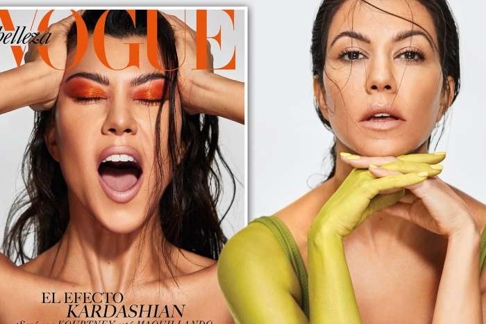 Kourtney Kardashian Graces The Cover Of Vogue Mexico And Wears Nothing But A Neon Eyeshadow
