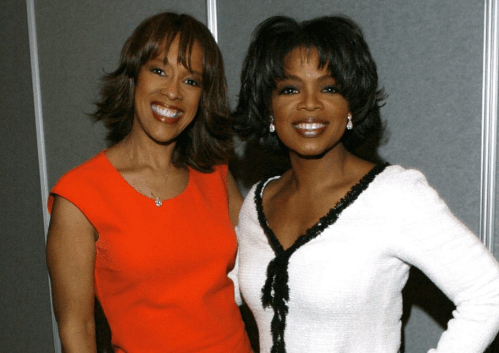 Gayle King and Oprah Winfrey. 