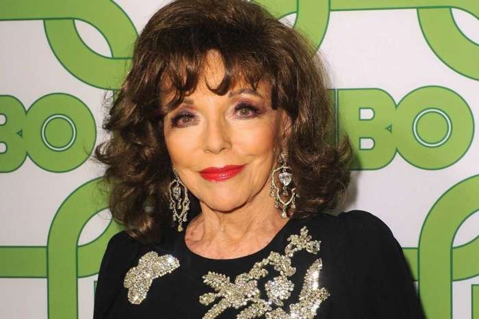 Joan Collins Escapes Her Appartment After Fire Breaks Out