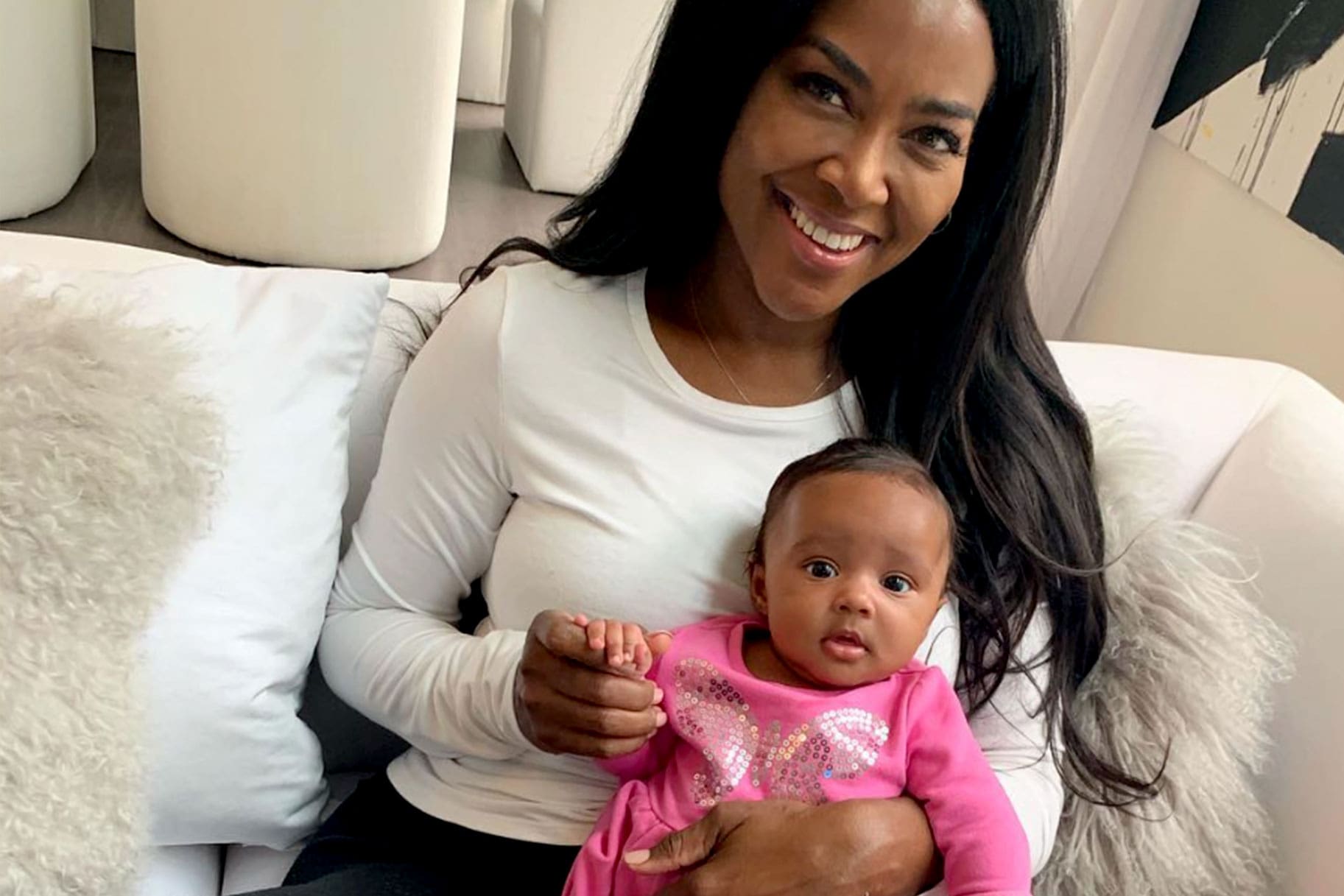 Kenya Moore Is Drop Dead Gorgeous With Baby Brooklyn In Her Arms - See New Pics From The Sheen Photoshoot
