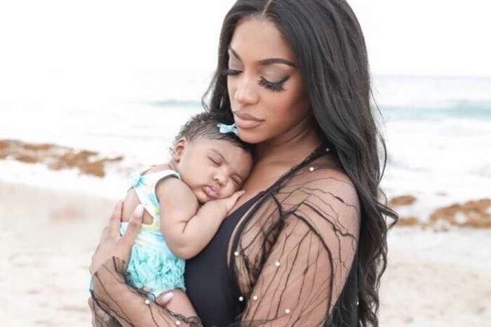 Porsha Williams Answers Fan Who Commented On Her Real After-Birth Belly In Bathing Suit Picture With Baby Pilar Amid Dennis McKinley Chatter Split