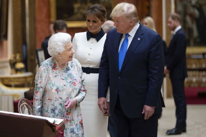 Donald Trump Slammed And Mocked For Fist Bumping Queen Elizabeth!