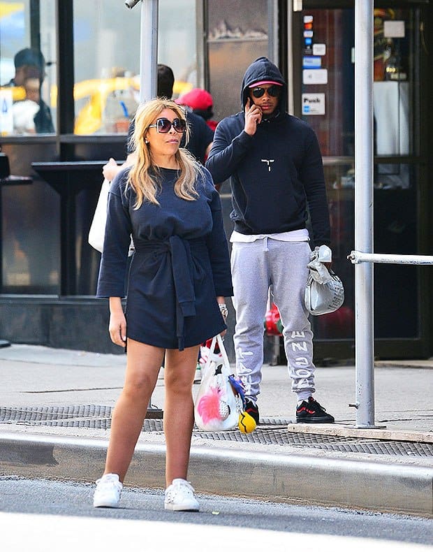 Wendy Williams Puts Her Long Legs On Display In Little Black Dress While Ou...