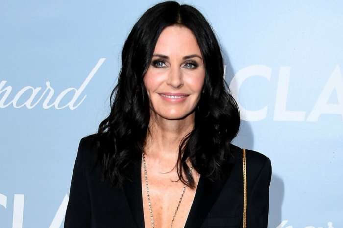 Courteney Cox Looks Stunning Wearing A Black Bathing Suit In Epic Video At The Pool!