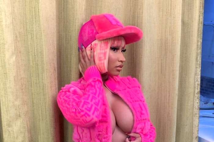 Nicki Minaj Models Pink Fendi Ensemble In Hot Video And Fans Freak Out Over Kim Kardashian's Support In The Comments!