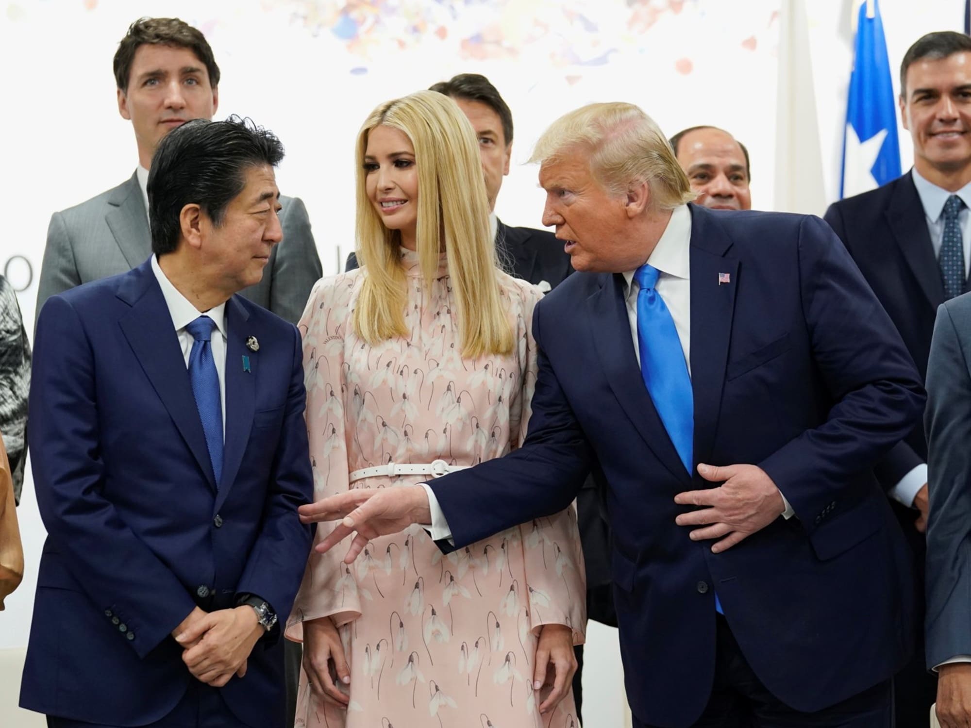 Shinzo Abe Ivanka Trump Donald G20 Meeting AOC