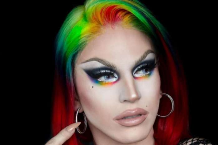 Aquaria Bedazzles In Rainbow Pride Hair And Eye Makeup — Check Out The Amazing Photos