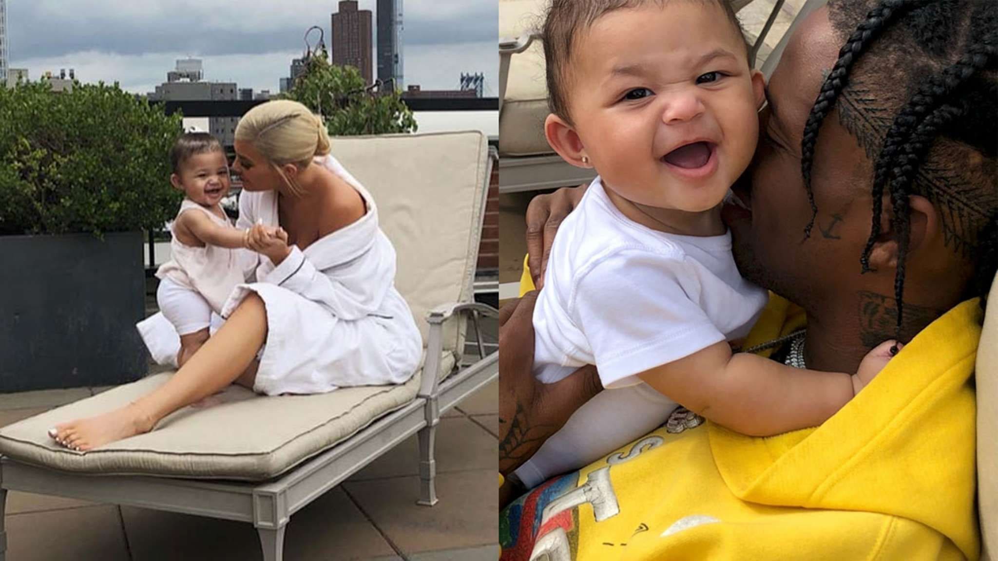 Travis Scotts Latest Pic & Video With Stormi Have Fans In Awe  See Stormi Patting Her Dad On ...