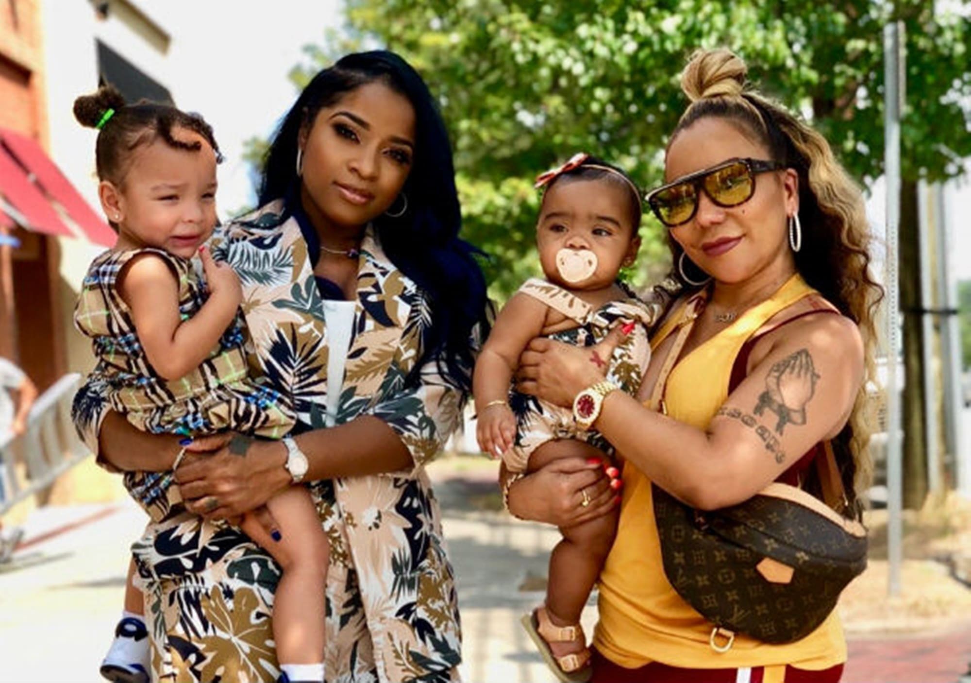 Reign Rushing, Heiress Harris And Their Older Sisters, Zonnique Pullins And Reginae Carter Are Having The Best Time Together