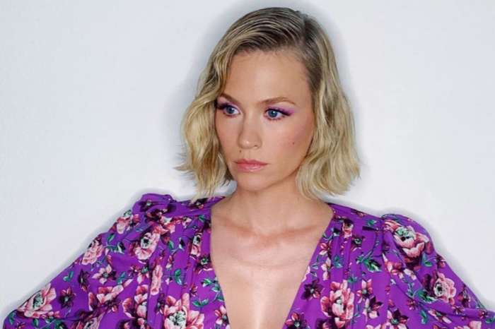 January Jones Stuns In Purple At The Politician Party