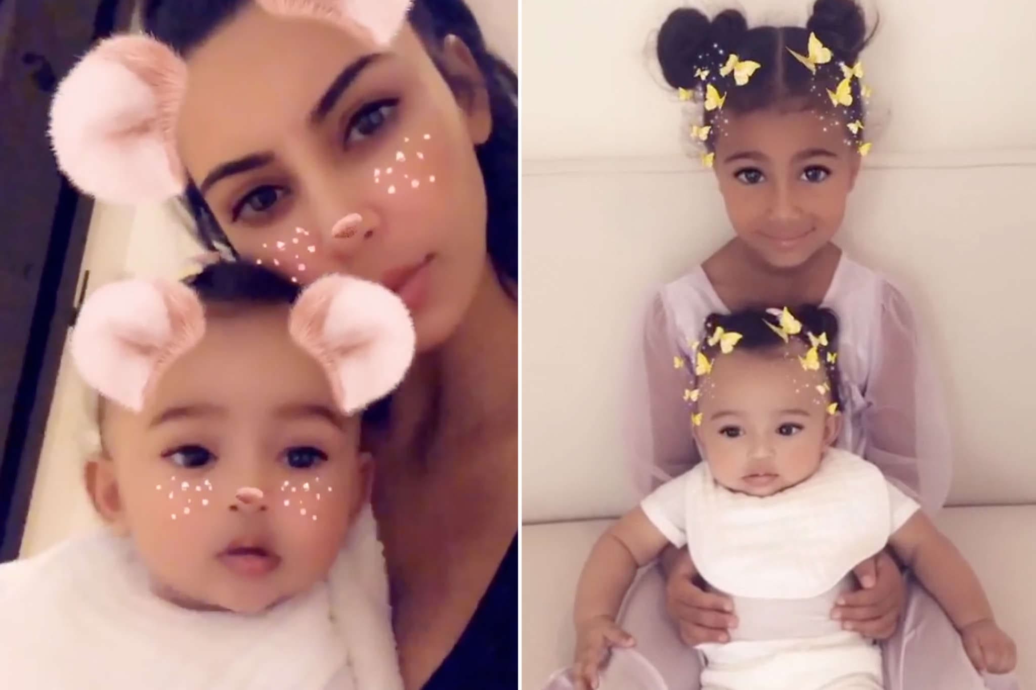 Kim Kardashian's Baby Girl Chicago Styles Her Sister, North's Hair In The Latest Video