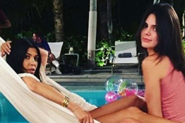 Kendall Jenner And Kourtney Kardashian Rock Pink Two-Piece Bathing Suits In Sardinia