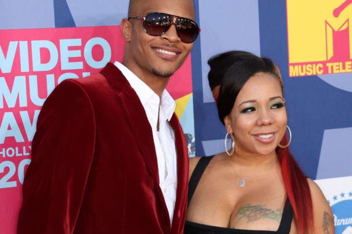 T.I. Hides Tiny Harris' Birthday Present At The Bottom Of Her Cocktail Glass, A Stunning Diamond And Ruby Necklace!