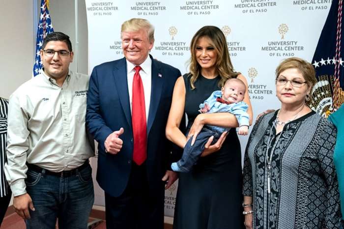 Melania Trump Smiles And The Donald Gives Thumbs-Up In Photo With Injured Baby Who Lost Both Parents Andre and Jordan Anchondo In El Paso Shooting; Drama Ensues