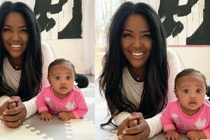 Kenya Moore Posts Adorable Pics Of Her Kissing And Snuggling Baby Brooklyn!