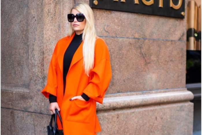 Jessica Simpson Stuns In Orange After Amazing Weight Loss