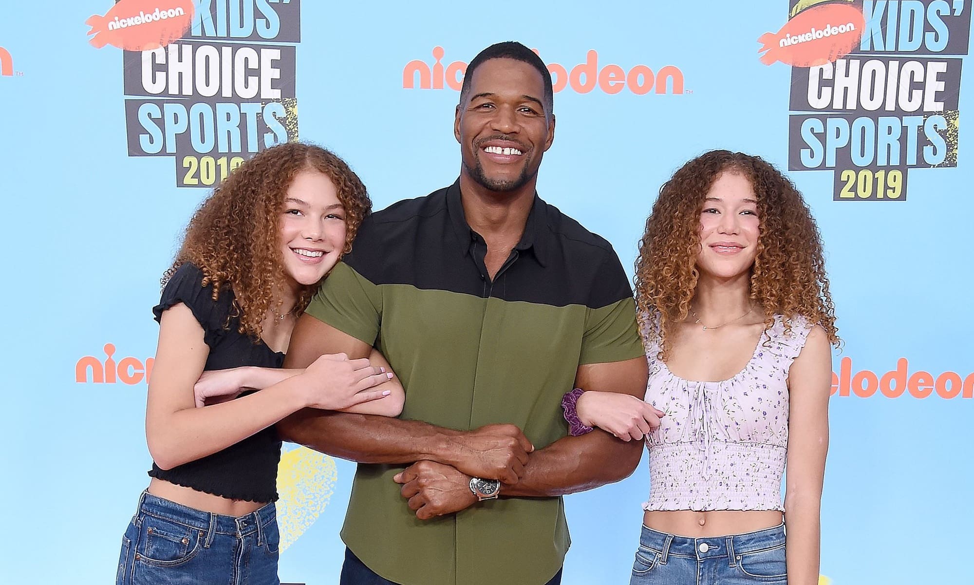 Michael Strahan With The Twins Divorce Jean Muggli