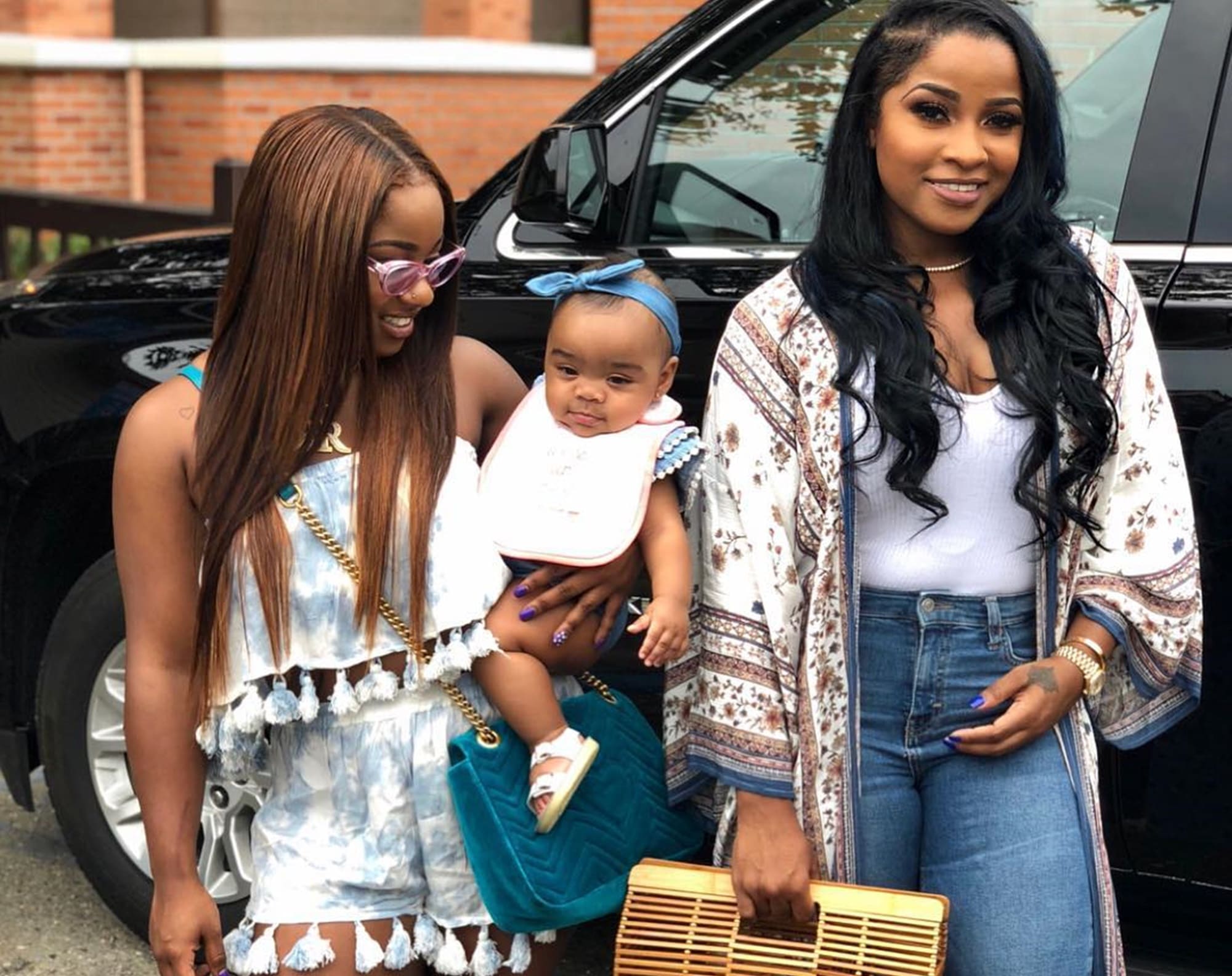 Toya Wright Looks Gorgeous On A Play Date With Her Daughters, Reign Rushing And Reginae Carter, And Sister Beedy - Check Out Their Colorful Pics