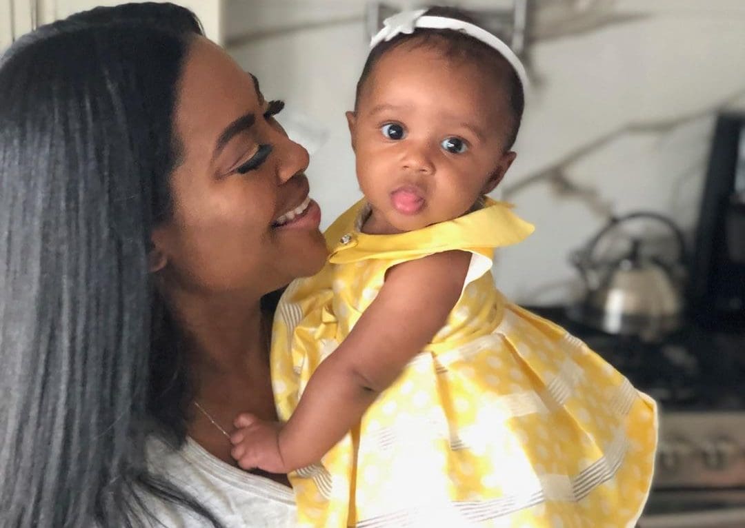 Kenya Moore Is Celebrating The Fact That Her Miracle Baby, Brooklyn Daly Is Standing - See The Gorgeous Photo