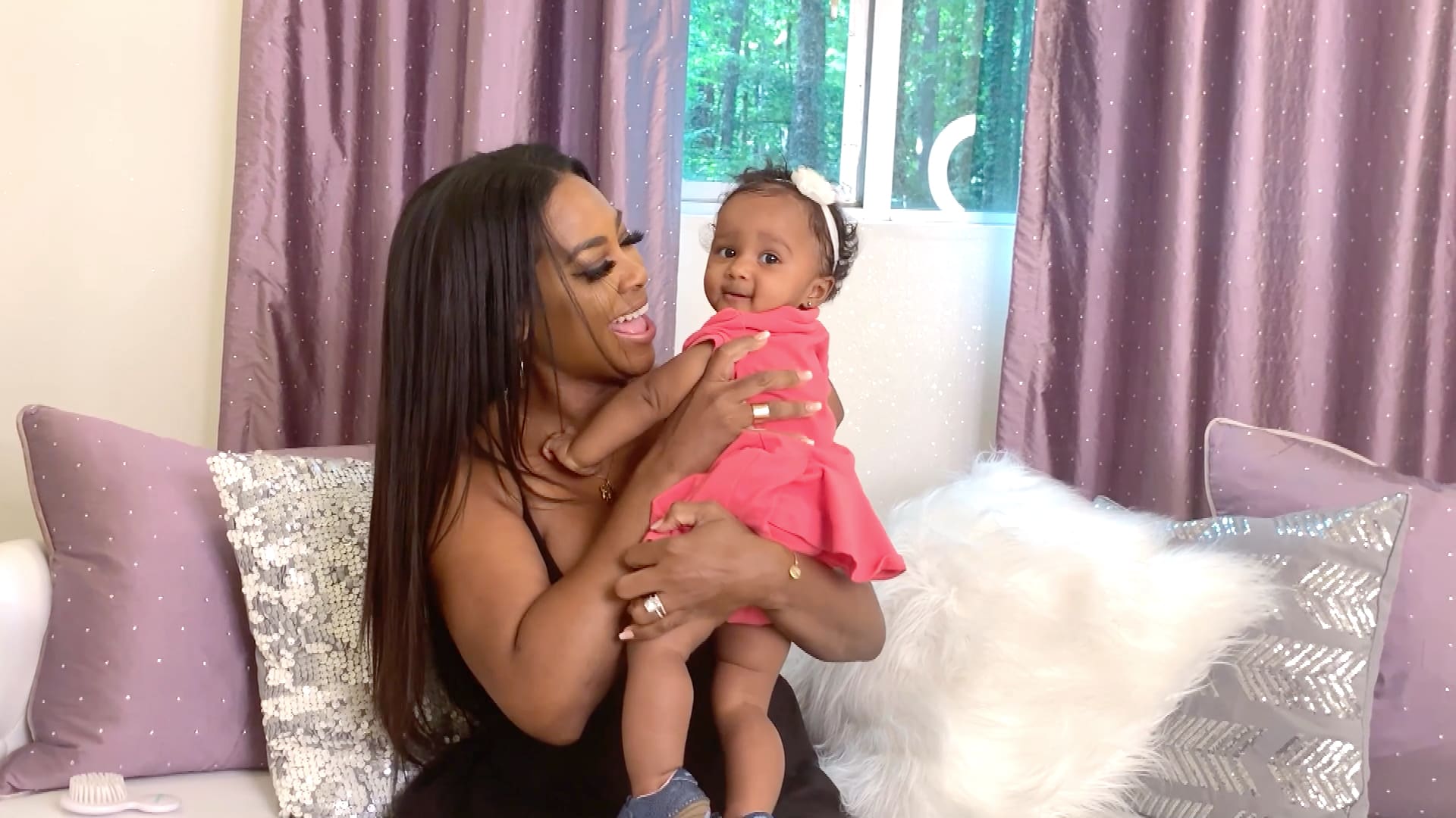 Kenya Moore's Miracle Baby Embraces Fall With A Smile