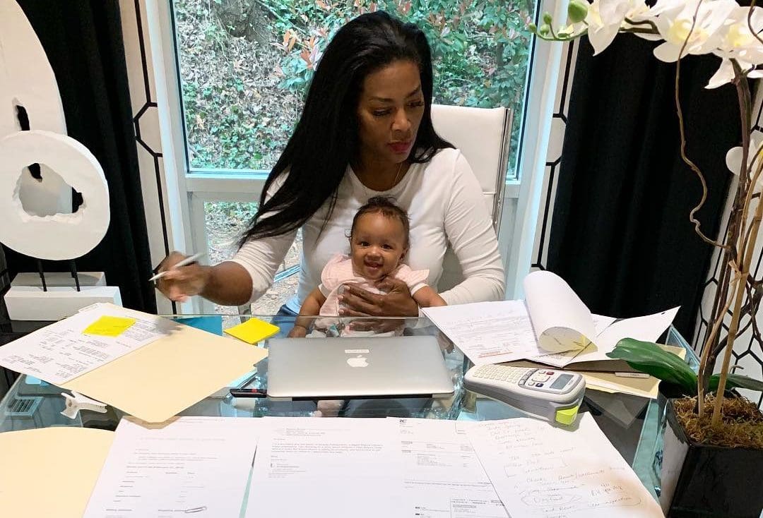Kenya Moore's Latest Photo Of Baby Brooklyn Has Fans In Awe