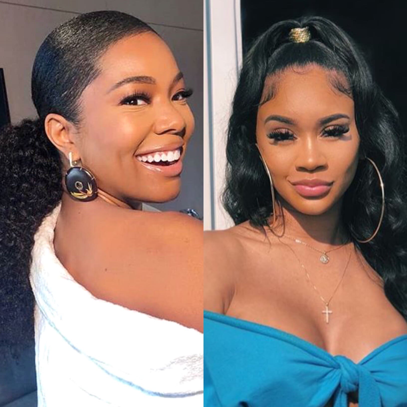 Gabrielle Union And Her Cousin Saweetie Wear Matching Outfits