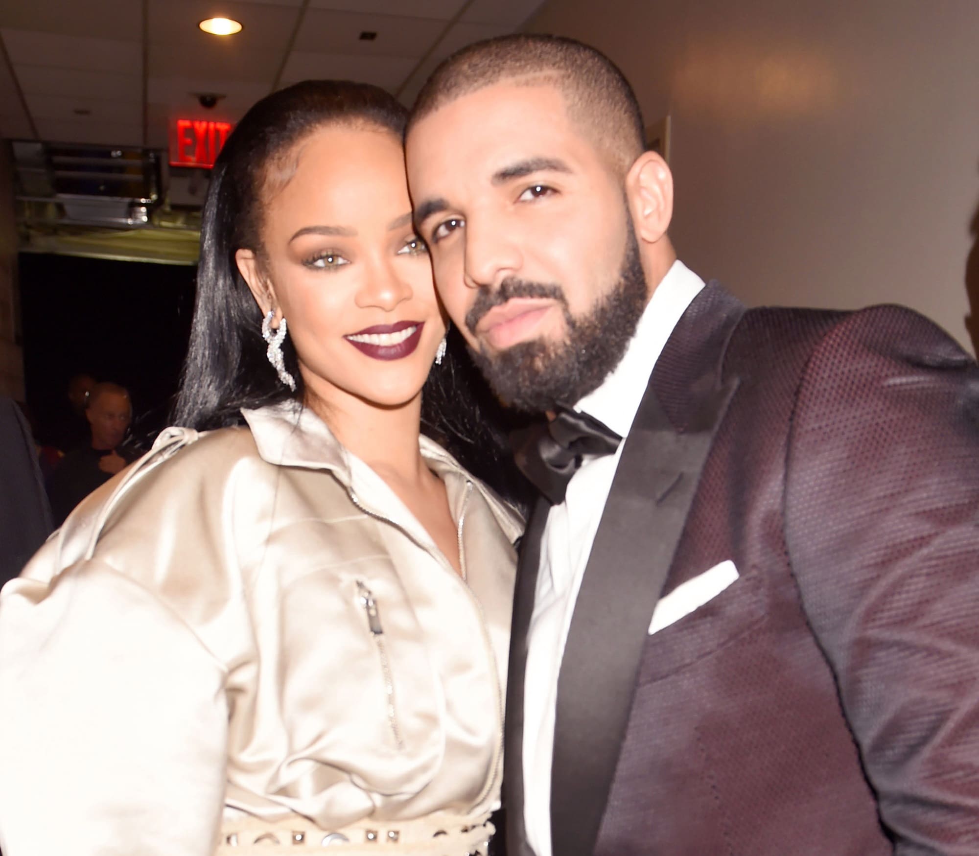 Rihanna & Drake Spotted Together At His Birthday Party