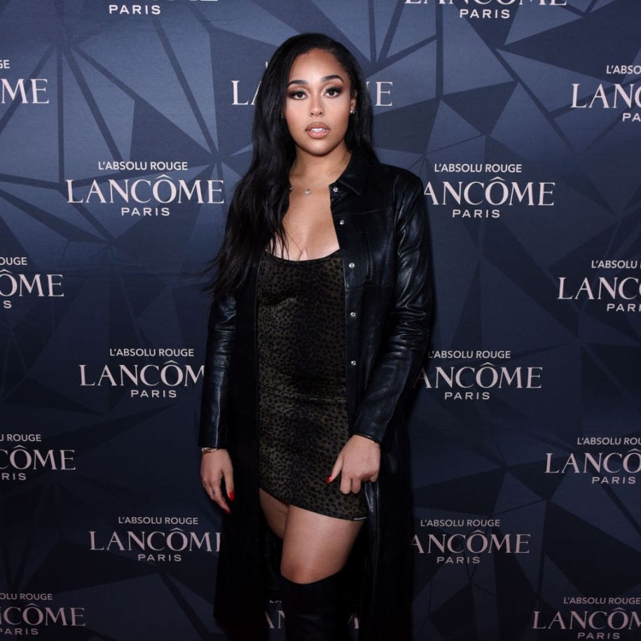 Jordyn Woods Flaunts Her Hourglass Figure In This Ugly Christmas Sweater-Dress