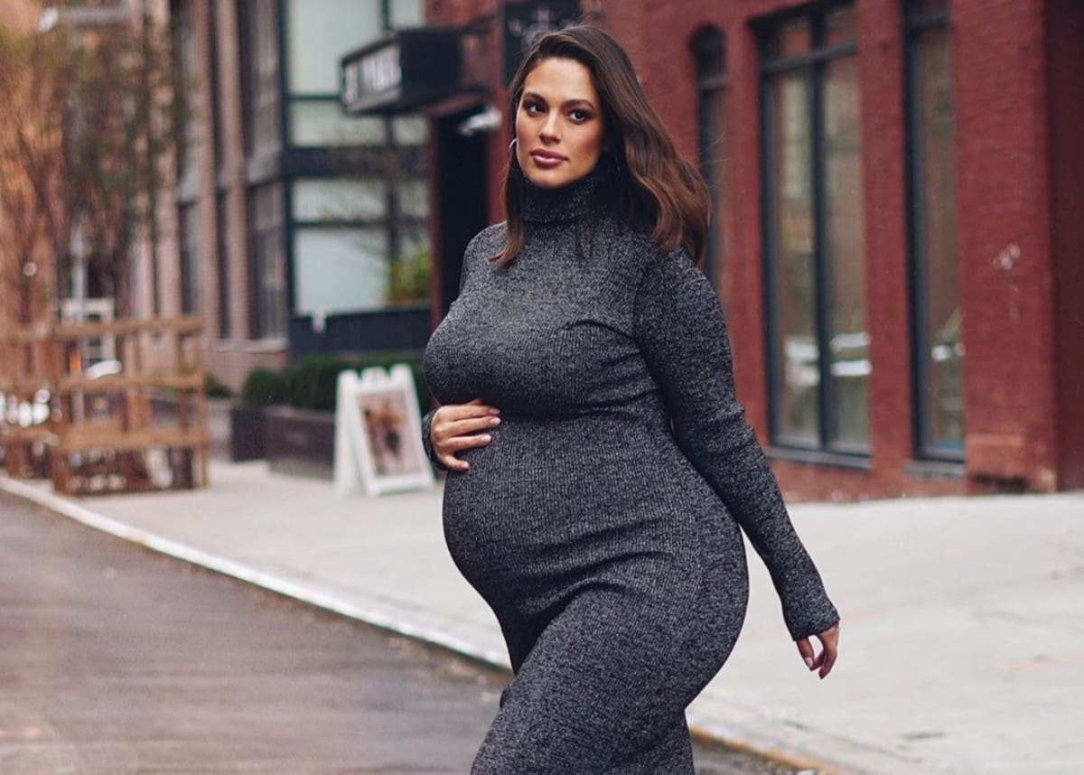 Ashley Graham Stuns In Dress With Tamara Mellon Boots As Baby Bump Grows Bigger | Celebrity Insider