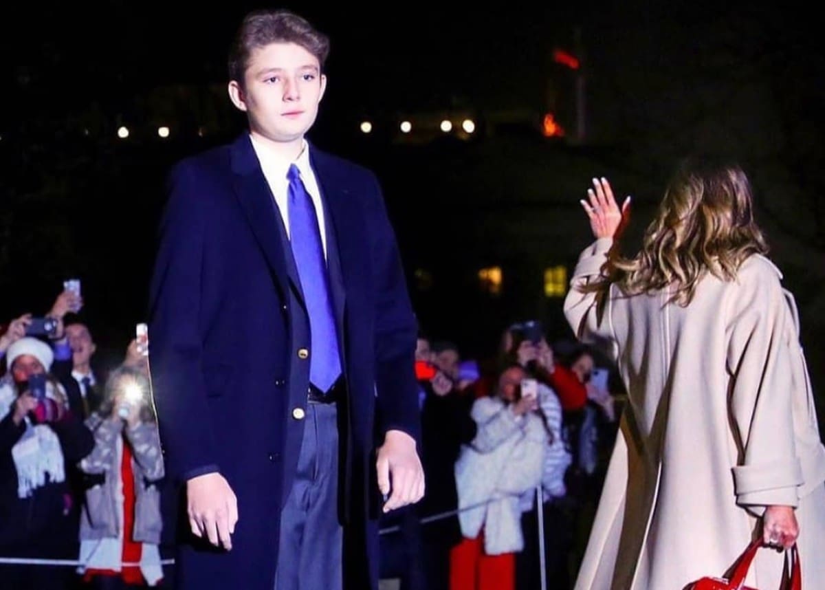 Barron Trump Thirteen Towers Over His Parents Donald And Melania Trump And The Internet Is Shook Celebrity Insider