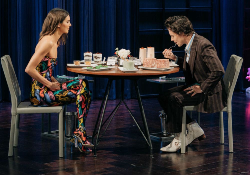 Harry Styles Eats The Nastiest Thing To Avoid Telling Kendall Jenner What Songs He Wrote About Her In New Game Of 'Spill Your Guts Or Fill Your Guts'