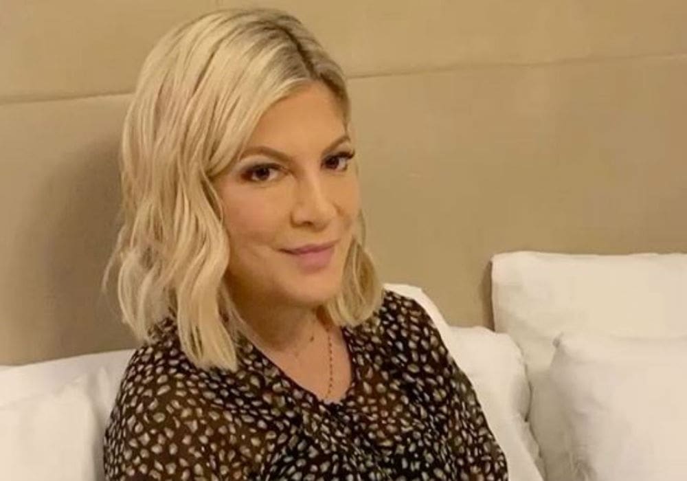 Tori Spelling Claps Back At Haters Who Claim She Used Her Kids To Make Money With Holiday Pic