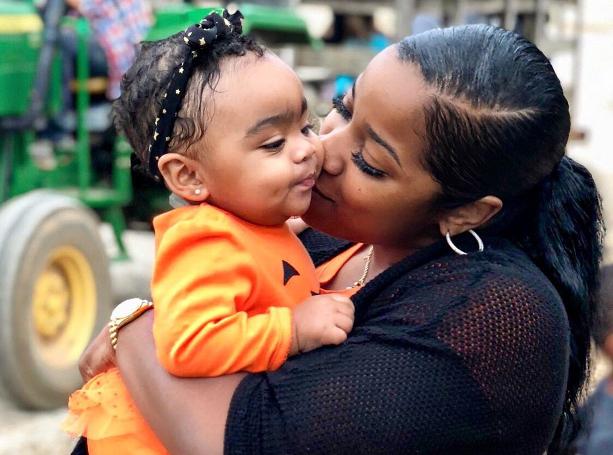 Toya Johnson's Photo Session Featuring Baby Reign Rushing Has Fans In Awe