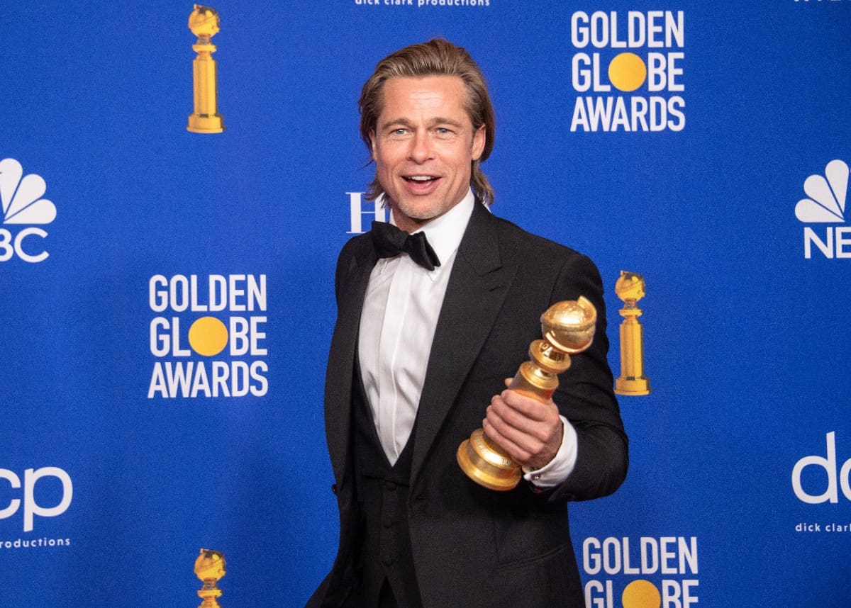 Brad Pitt Wins Best Supporting Actor Golden Globe As Jennifer Aniston Looks On ...1200 x 858
