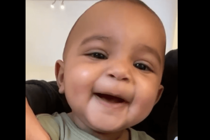 Psalm West Is Eight Months Old And The Spitting Image Of His Father Kanye! Check Out The Adorable Video