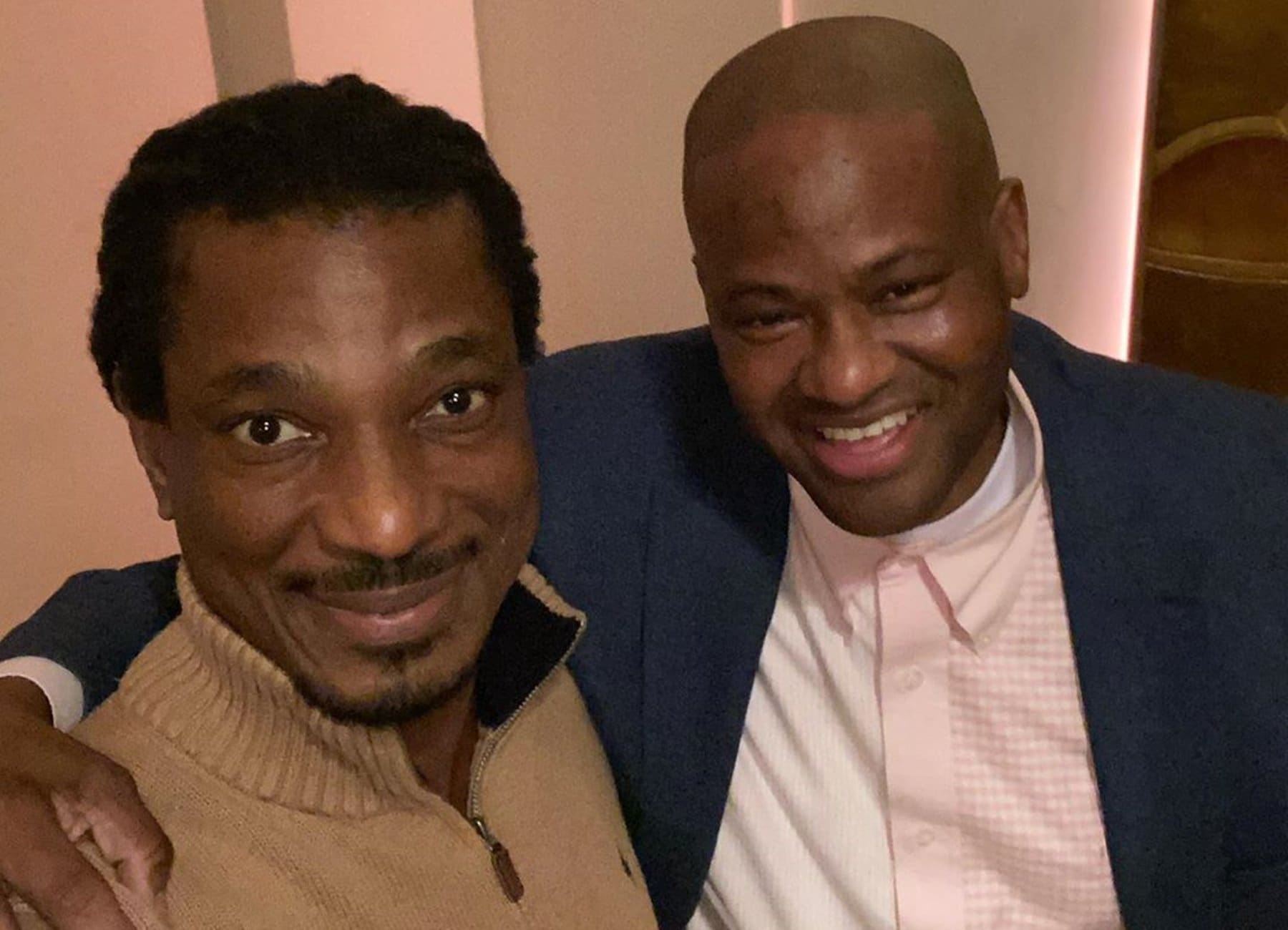 David Adefeso Shocks Fans By Posting A Photo With Vincent Herbert - These Two Have A Great Time Hanging Out Together