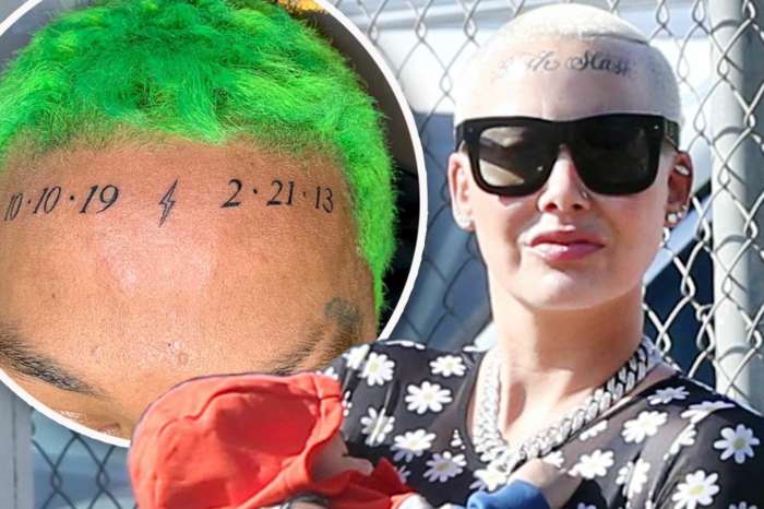 Amber Rose's BF, Alexander 'AE' Edwards Also Tattoos Their Kids On His Forehead