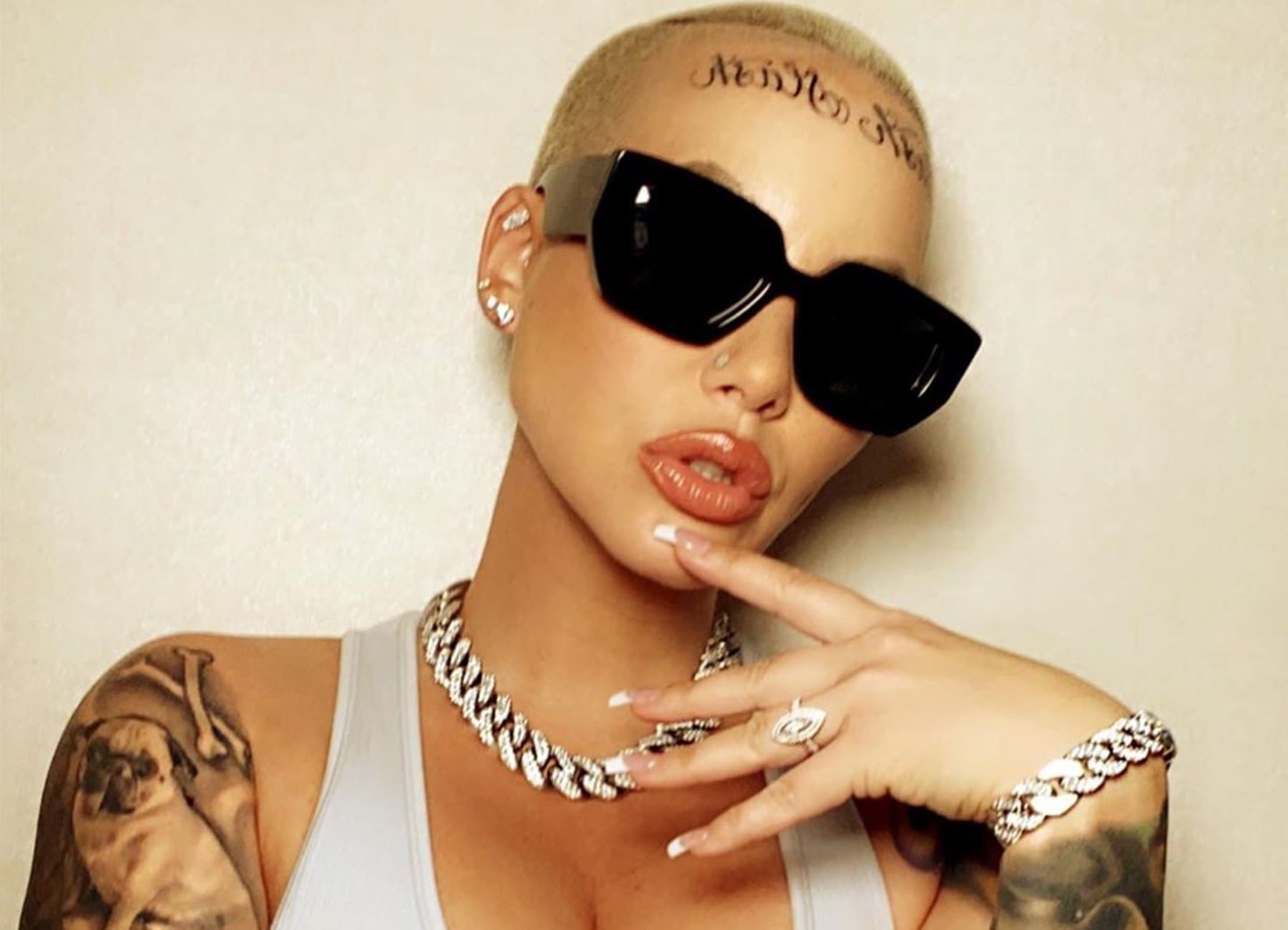 Amber Rose Defends Her New Controversial Tattoo While ...