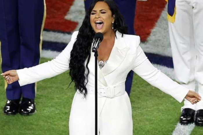 Demi Lovato Delivers Flawless National Anthem At The Super Bowl — Wears Sergio Hudson