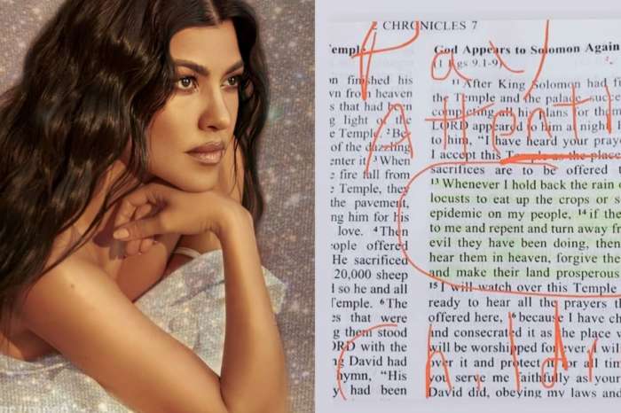 Kourtney Kardashian Shares Bible Verse From 2 Chronicles In Response To Coronavirus — Does She Think God Is Punishing The World For Sin?