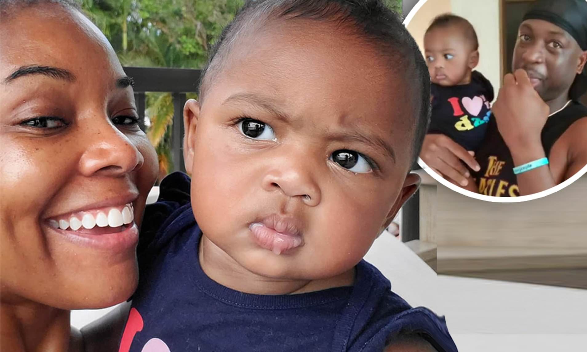 Gabrielle Union's Daughter, Kaavia James Is The Funniest baby In Her Mom's Arms - Check Out The Video