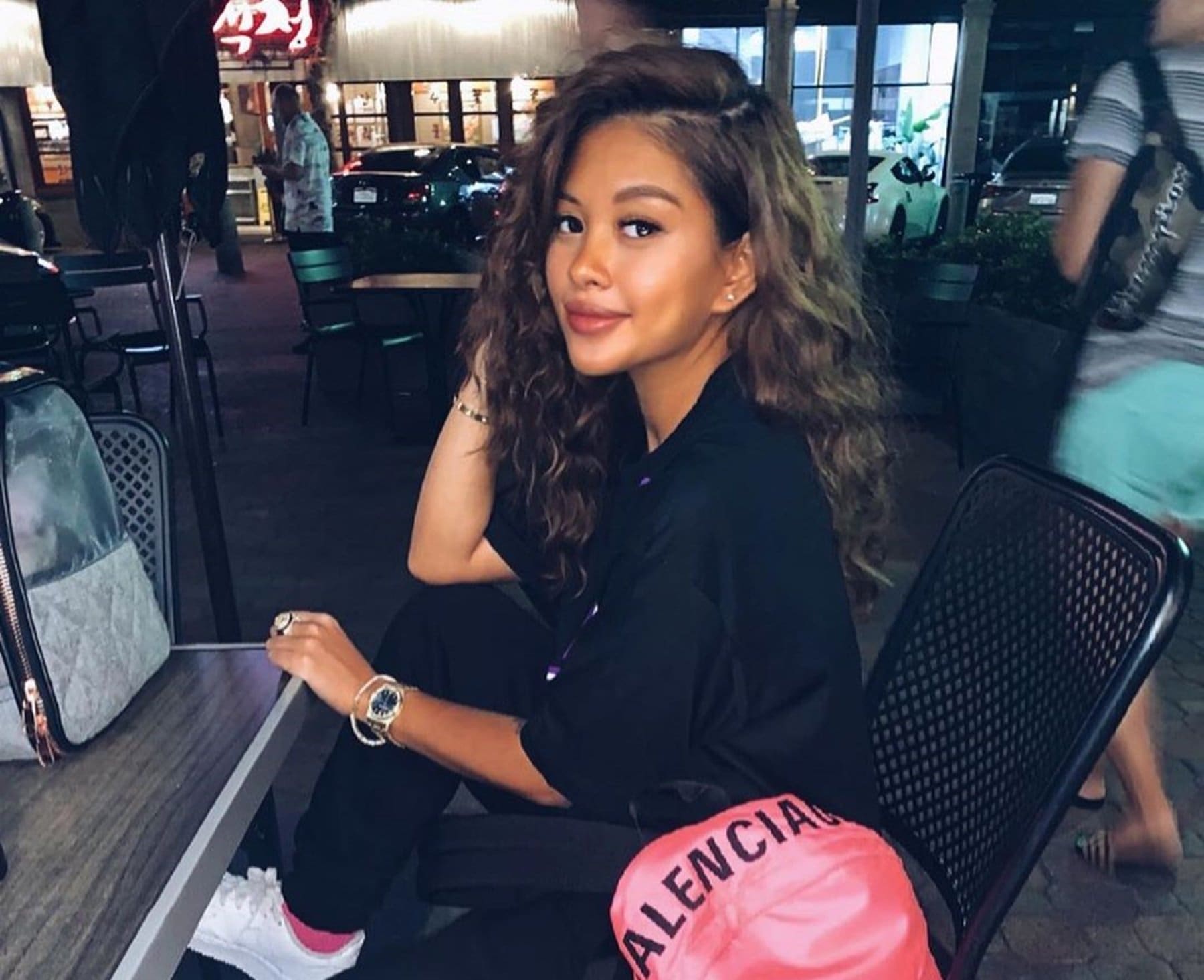 Chris Brown's Baby Mama, Ammika Harris, Poses In A See-Through Black Dress And Fans Adore This Quarantine Fashion Moment