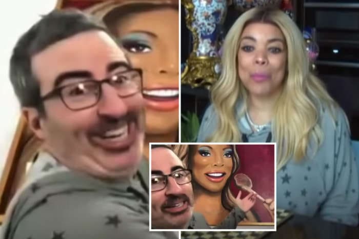 Wendy Williams Sends John Oliver A Massive Painting Of Her Eating Amid Their Hilarious Back And Forths!