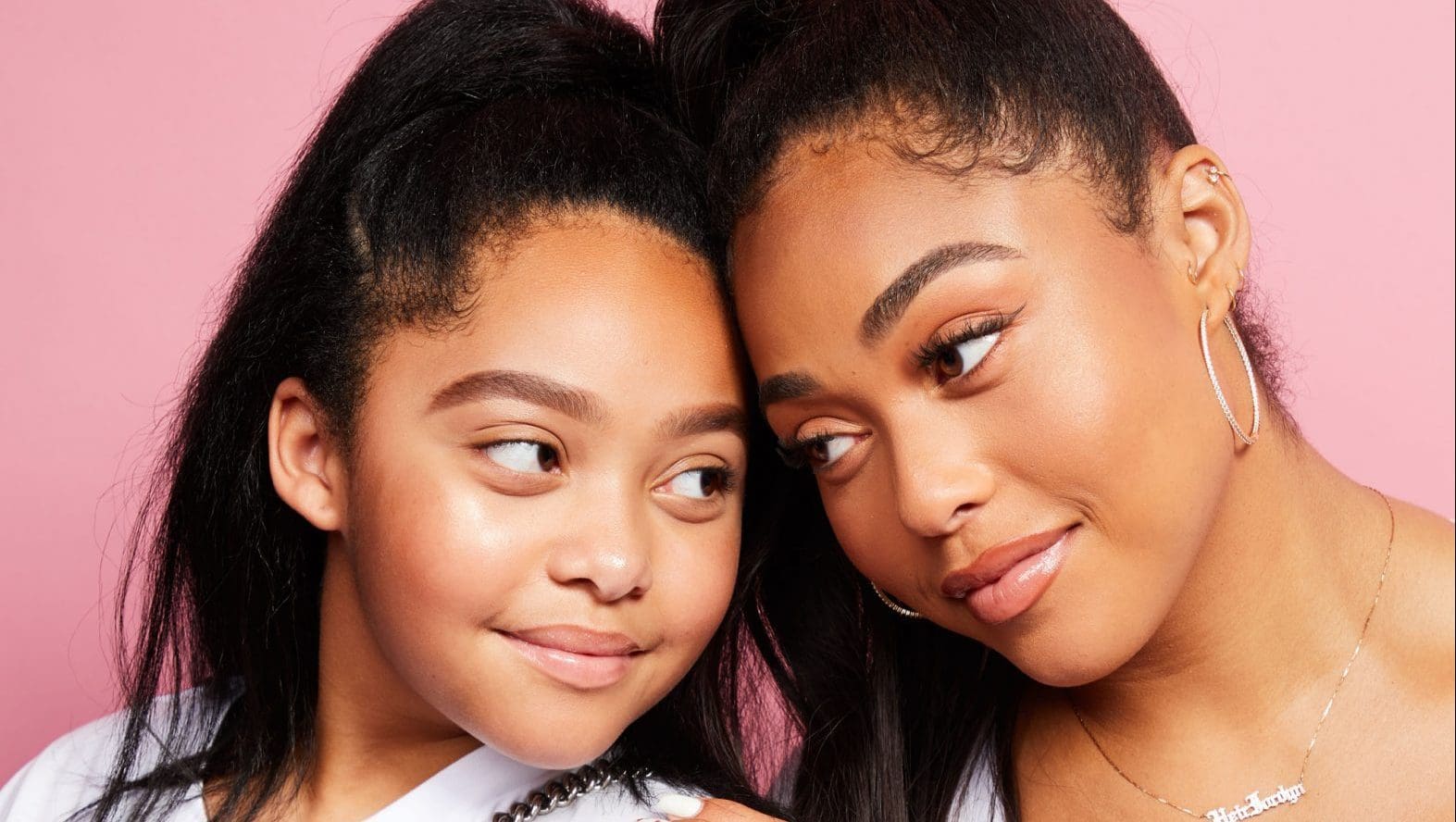 Jordyn Woods Couldn't Waste A Good Makeup Look And Filmed New Videos With her Sister, Jodie, Showing Their Dance Moves