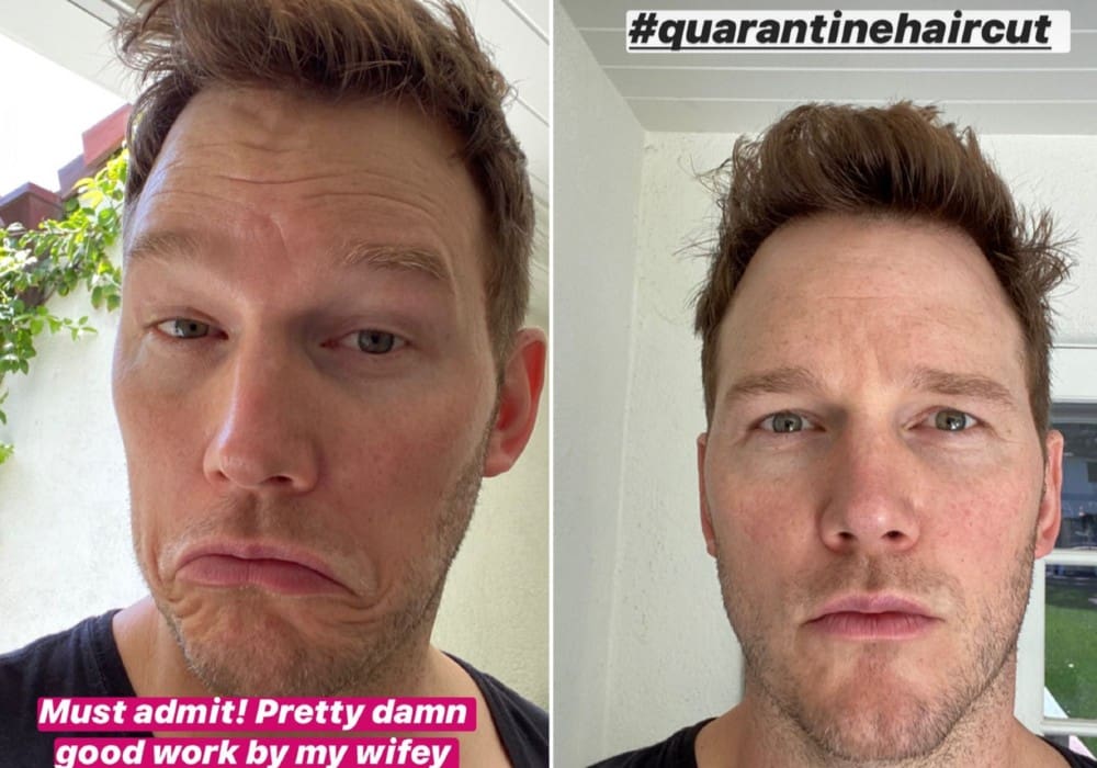 Katherine Schwarzenegger Gives Husband Chris Pratt A Haircut While In Quarantine